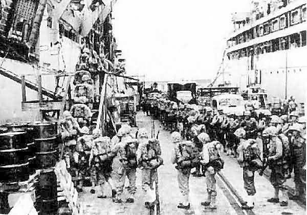 5th Marines mount out for Korean War
