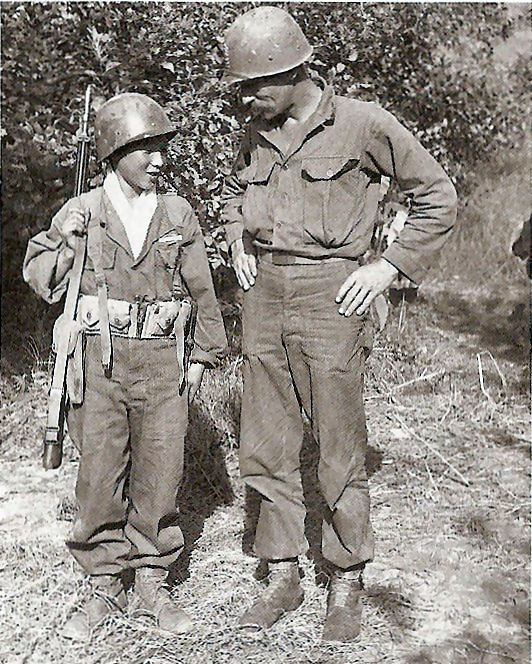 KATUSA Member with American soldier (right click, view image to see actual photo)
