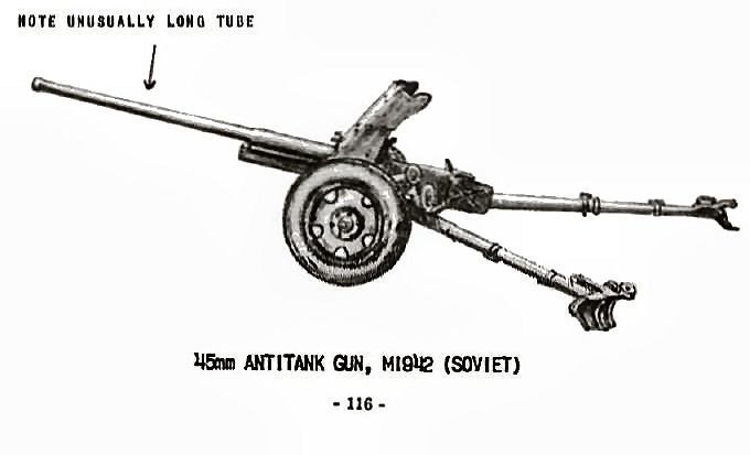  45mm Antitank Gun, M1942 (Soviet) 