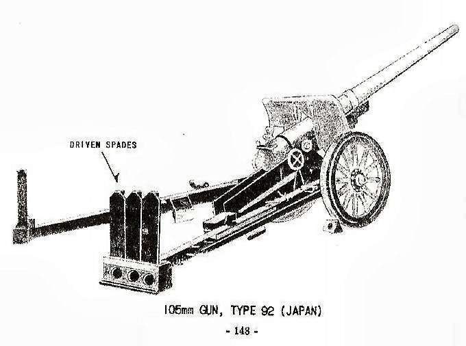  105mm Gun, Type 92 (Japan) 