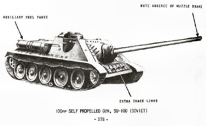  100mm Self-Propelled Gun, SU-100 (Soviet) 
