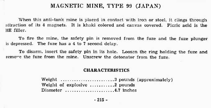  Magnetic Mine, Type 99 (Japan) 