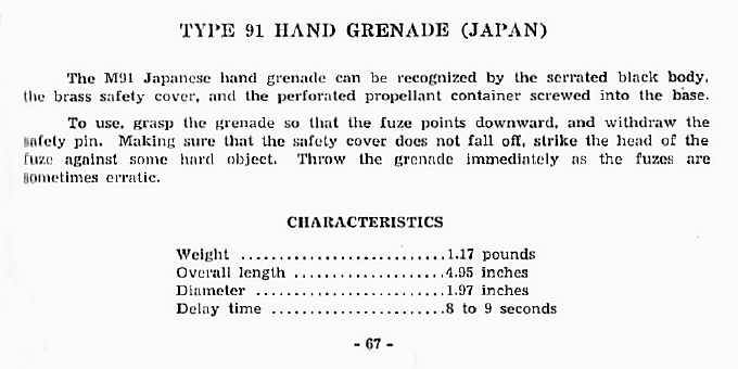 Type 91 Hand Grenade (Japan)