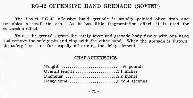 RG-42 Offensive Hand Grenade (Soviet)