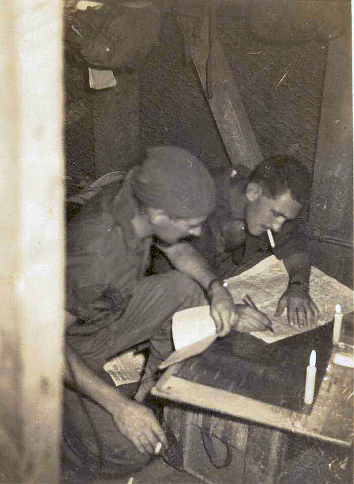 Patrol briefing in the C.P. June '53.
