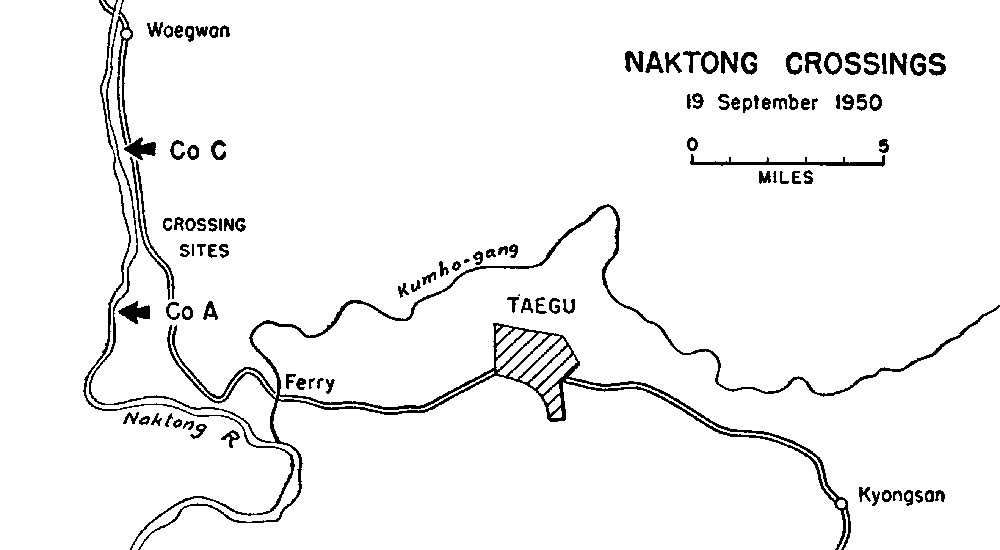Map, Naktong Crossing