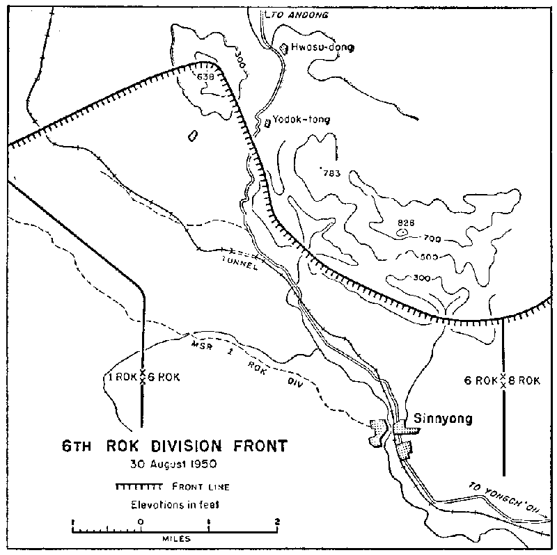 6th ROK Division Front: 30 August 1950
