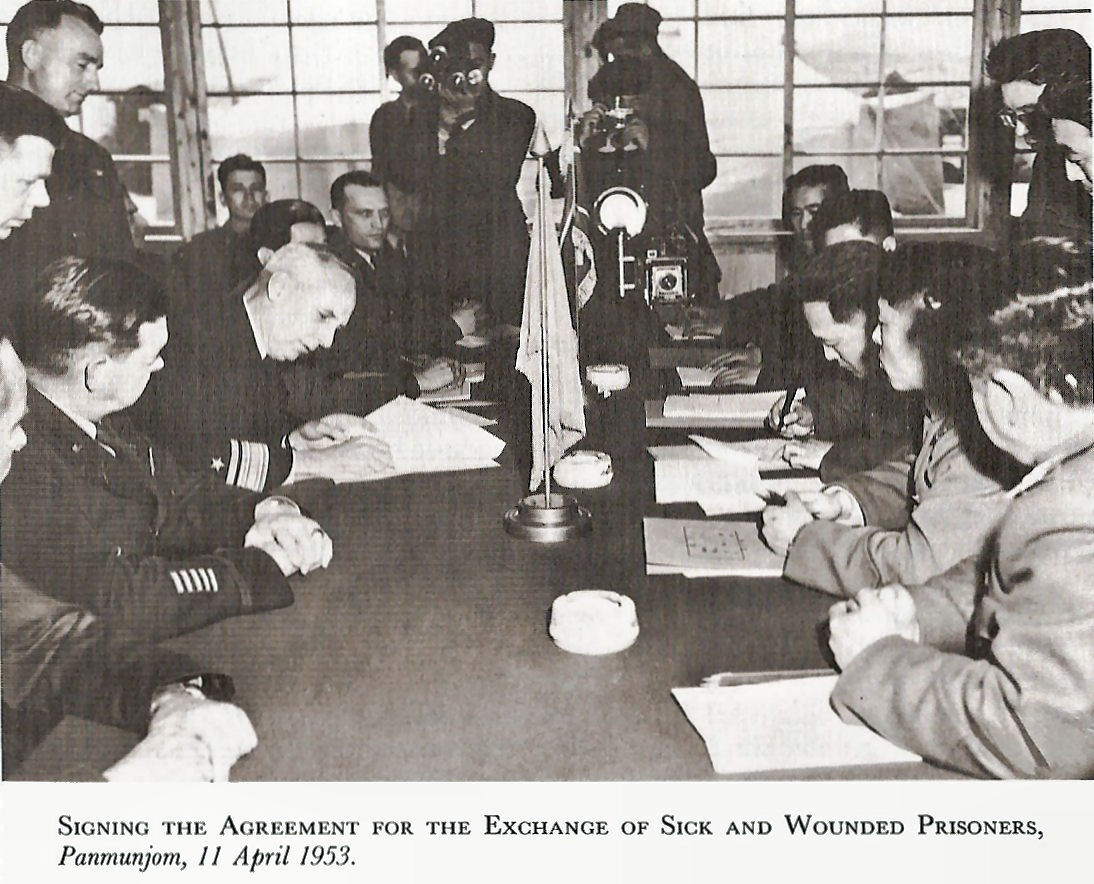 Signing Agreement for Sick and Wounded Prisoner Exchange