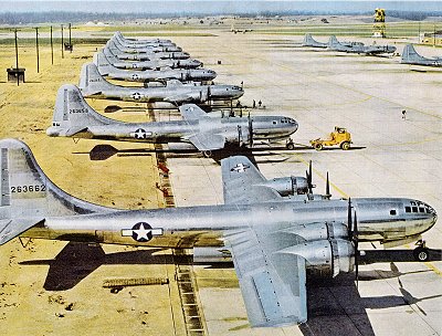 B-29 Superfortresses ready for Korean War mission