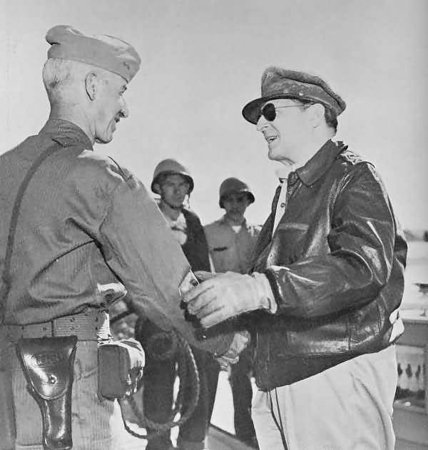 MacArthur and General O.P. Smith