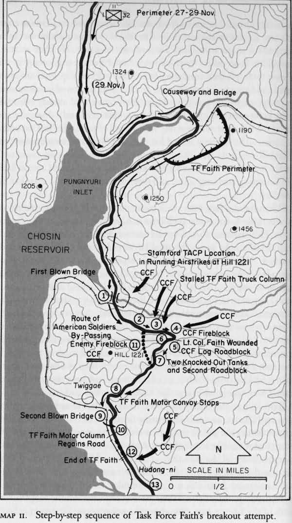 Map of final days of Task Force Faith