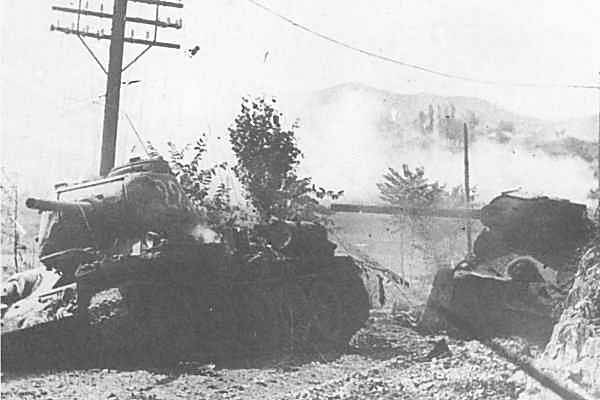 Bombed out T34