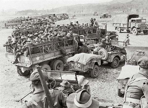 3RAR Staging for Korean War Deployment, 1950