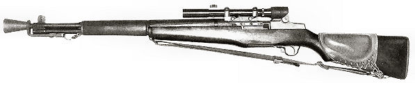 M1C Sniper Rifle, M82 scope, M2 flash hider