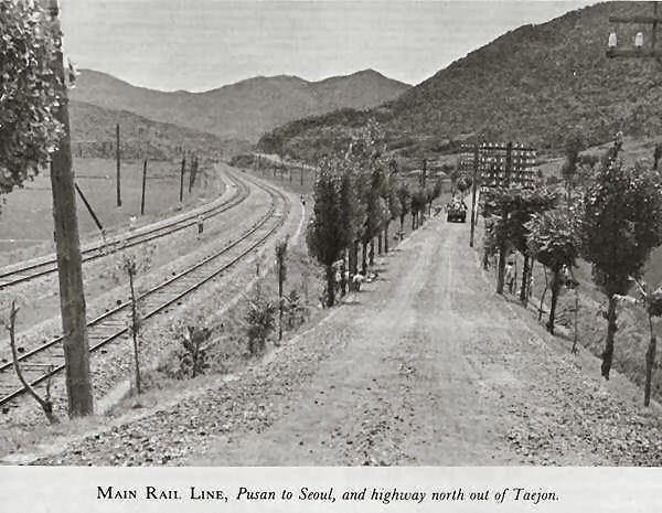 Main Rail Line out of Taejon