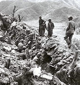 Photo: 17th Infantry Division Trenches, July 1953.