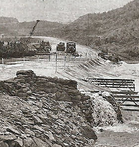 Photo: Korean spring, flooded supply roads.