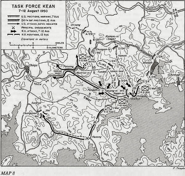 CHAPTER XVI, The First American Counterattack, South to the Naktong ...
