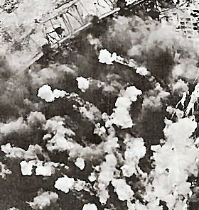 Photo:  Pyongyang under B29 Attack