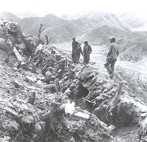 Photo: 7th Infantry Division trenches, July 1953 (National Archives)