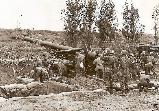 An 8-Inch Howitzer and Crew
