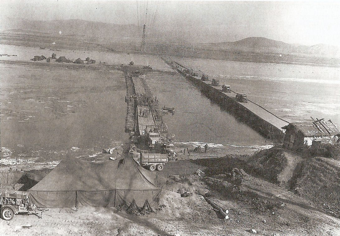  All Bridges Across The Taedong River at Pyongyang Were Destroyed After 8th Army Retreated South Of City  (right click, view image to see actual photo)