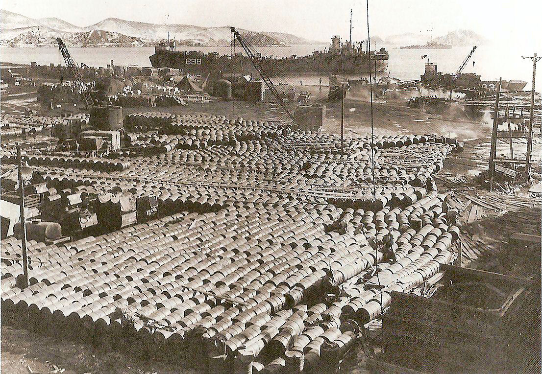  Barrels Of Aviation Fuel To Be Loaded On Ships At Hungnam  (right click, view image to see actual photo)