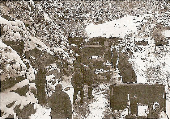 2d Infantry Division Troops South of Wonju, Jan 10 '51