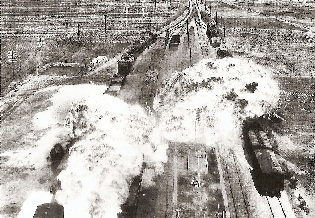  Air Interdiction of the Rail Lines  (right click, view image to see actual photo)