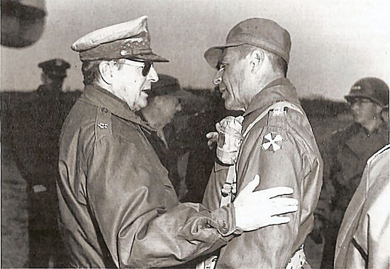 General MacArthur and General Ridgway meet on East Coast, April 3 '51