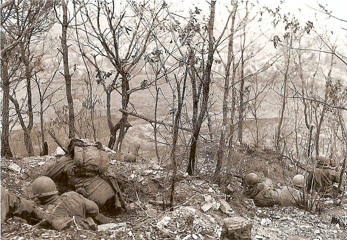  25th Infantry Division Front South of Ch'orwon  (right click, view image to see actual photo)