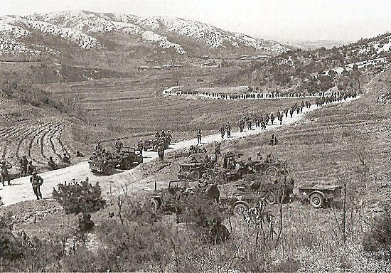 65th Infantry, 3d Infantry Division Troops Retreat From Line Utah