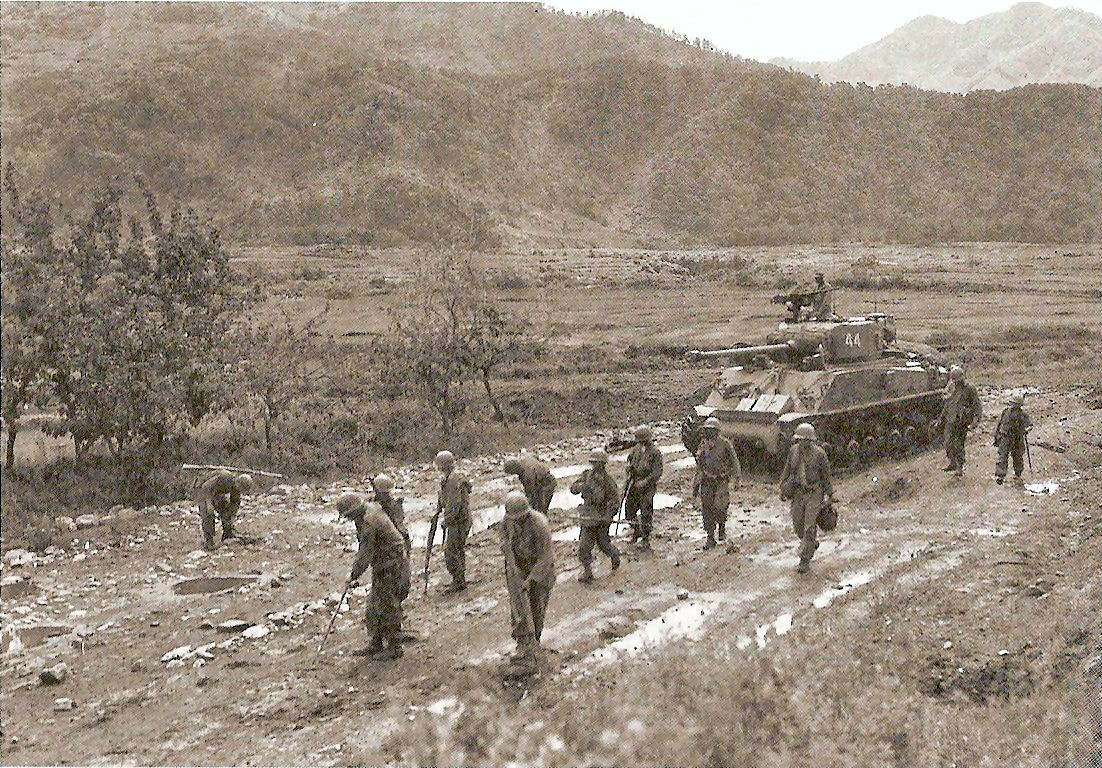  Engineers Search For Mines  (right click, view image to see actual photo)