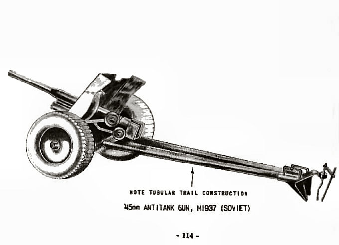  45mm Antitank Gun, M1937 (Soviet) 