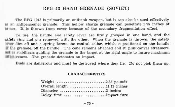 RPG 43 Hand Grenade (Soviet)