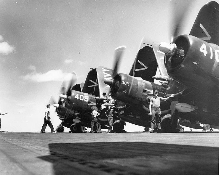 Vought F4U-4B Corsair Fighters