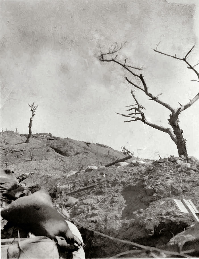 Part of war-torn Little Gibraltar, 1953