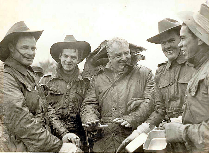 Josh Francis, Minister for Army, Hook area, Xmas 1951.