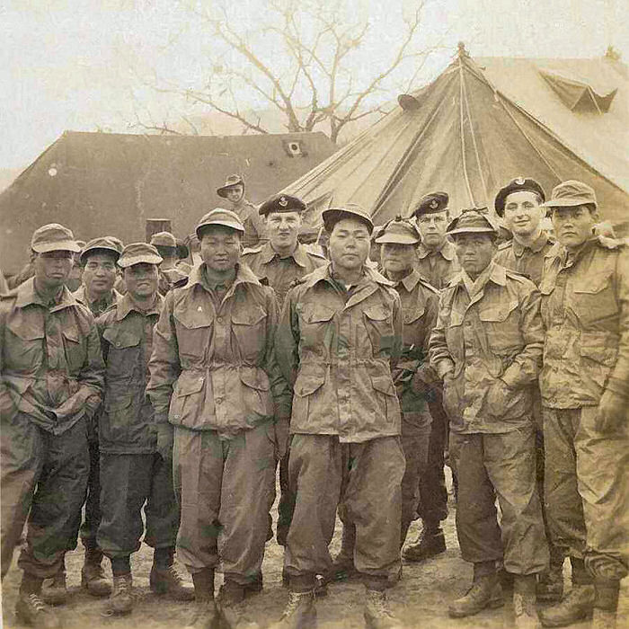 Heap of Katcoms and a couple of D.L.I. who were there to pick up their quota.