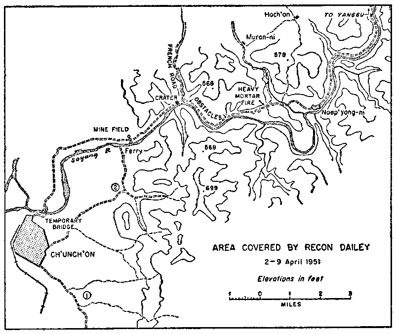 Area covered by Recon Daily