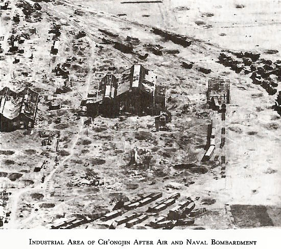 Industrial Area of Ch'ongjin After Bombardment