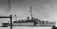 USS WANTUCK, APD 125, at Inchon assault, off Green Beach