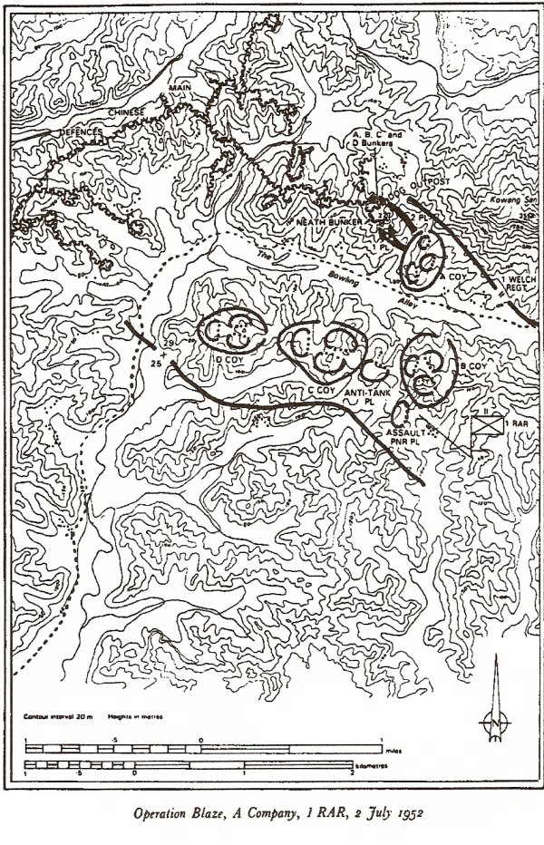  Map of Operation Blaze 