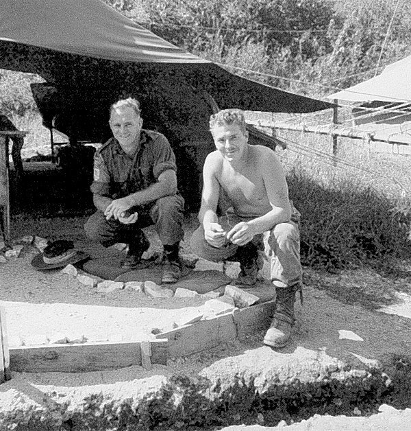  Two members of my Platoon; 2Pl A Coy 2RAR; Kansas Line; October 1953 