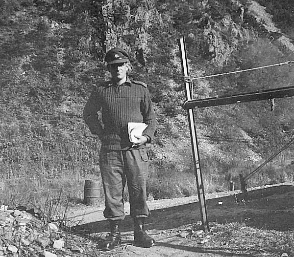  Lt. Dave Drabsch (later Major General); 2RAR, Korea, Kansas Line; September 1953  