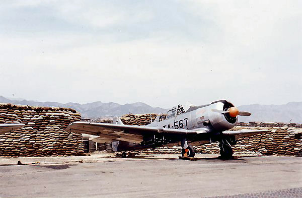   T-6G Texan at K47 Chunchon 1953