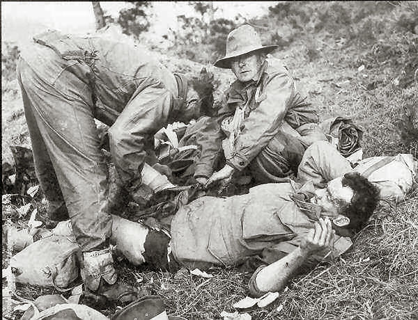 Caring for wounded during combat