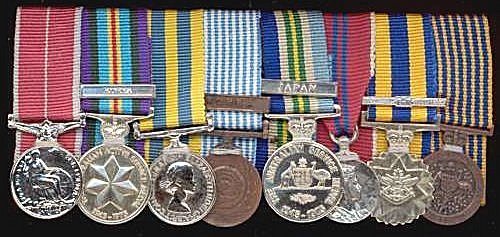 An aussie infantryman's medals