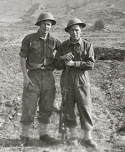 Snowy Woodhams and Eddie Wright, Area 6, 1952