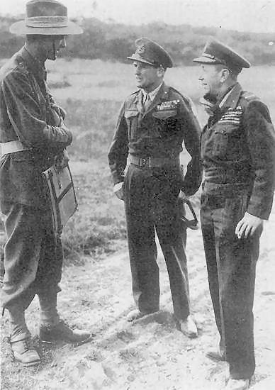 Charlie with high ranking US and UK officers